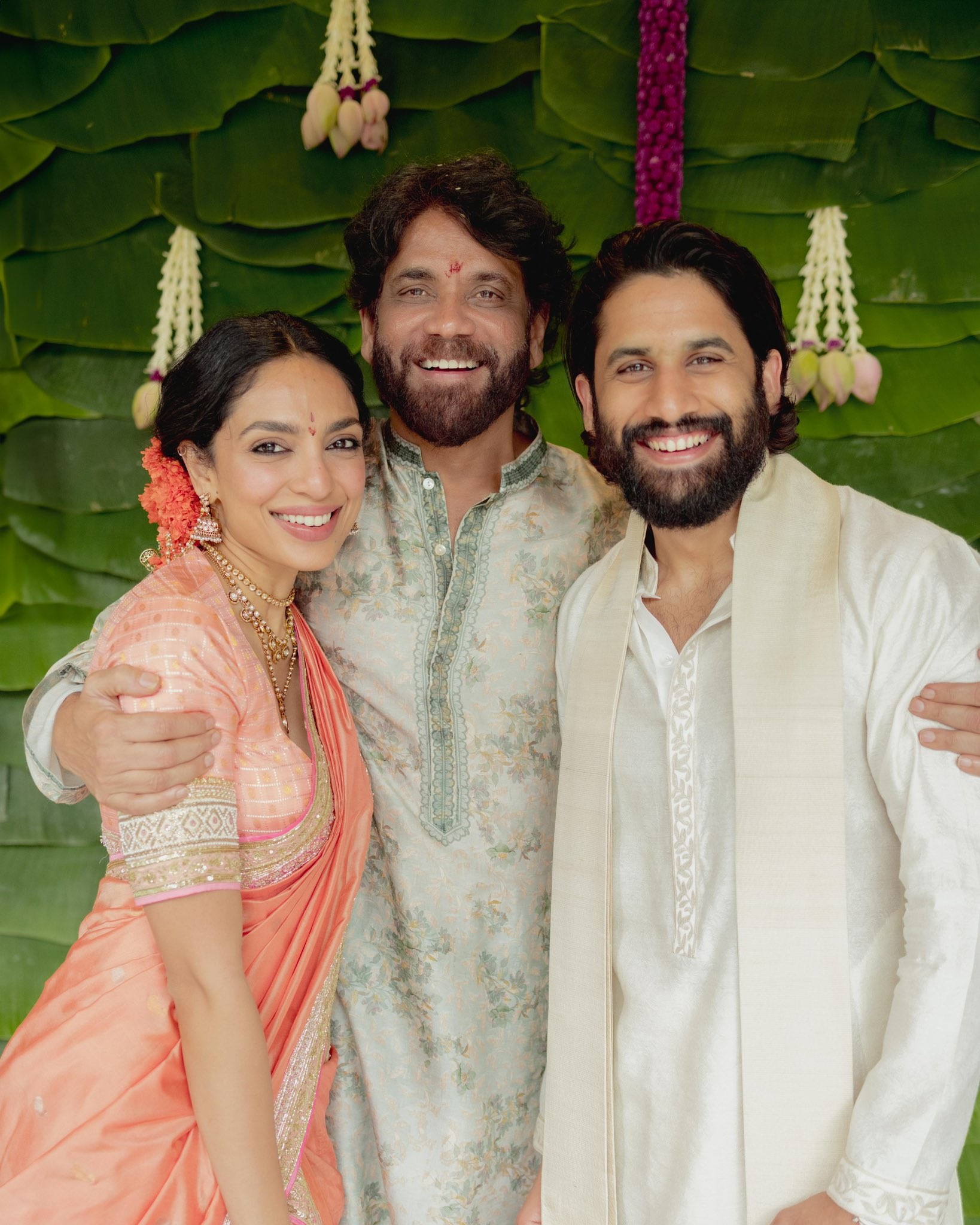 Naga Chaitanya & Sobhita Dhulipala engaged with Nagarjuna Akkineni