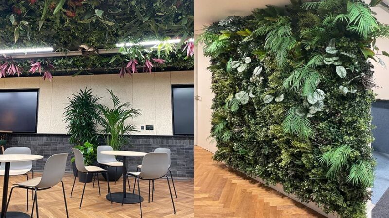 Incorporating Artificial Green Wall Panels in Commercial Interiors